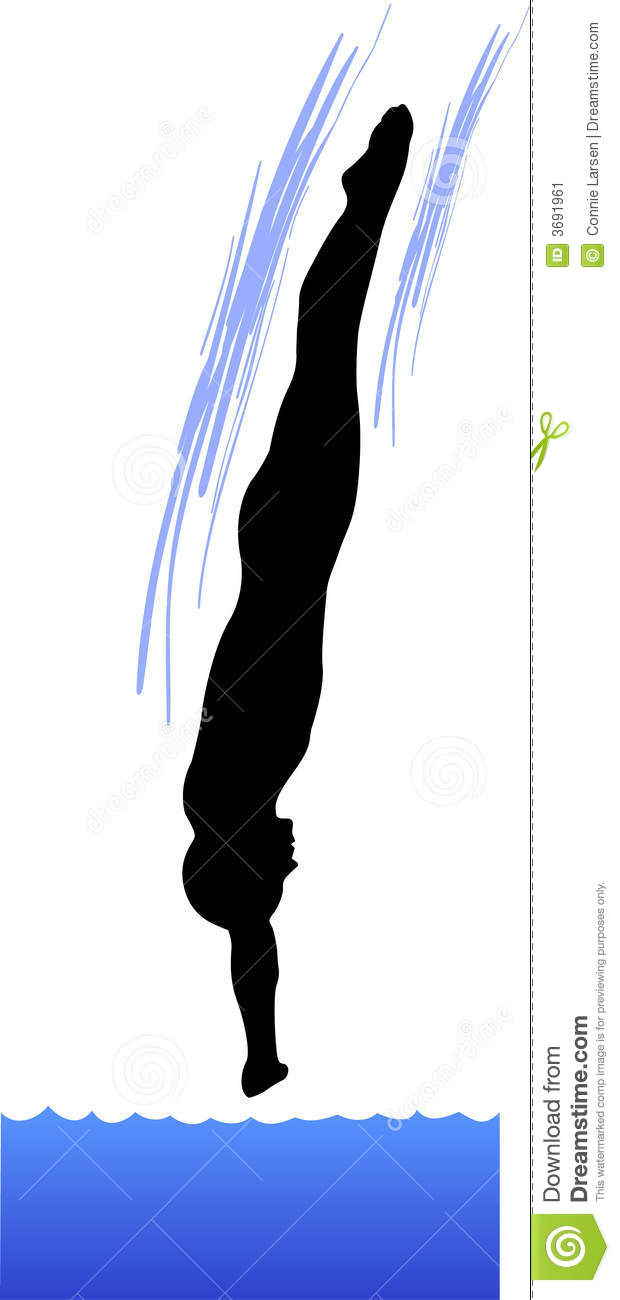 High Diving Clipart Diving Entry Stock Image