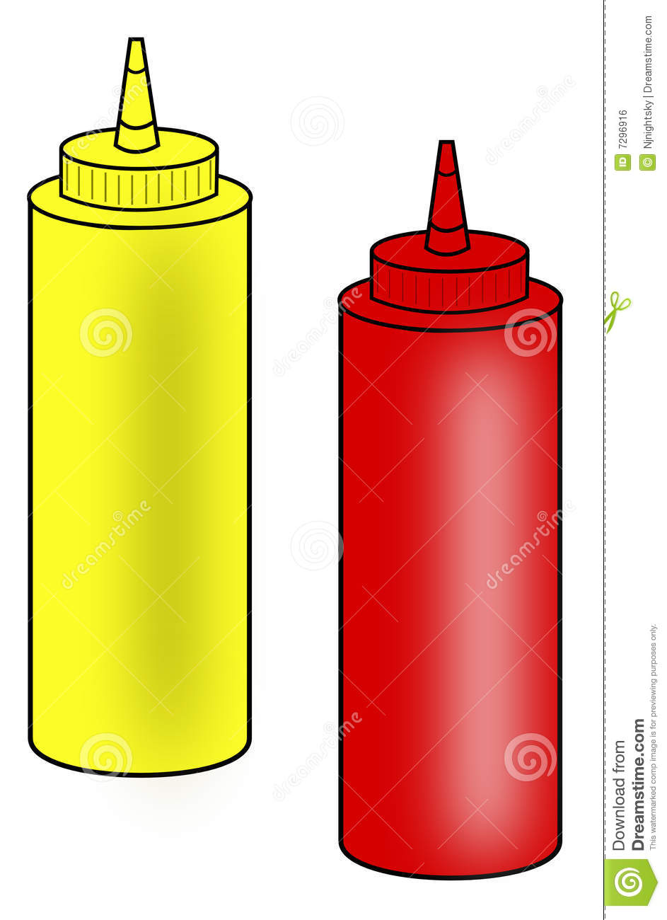 Ketchup Clipart Ketchup And Mustard Squeeze