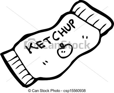 Ketchup Packet Cartoon   Csp15560938