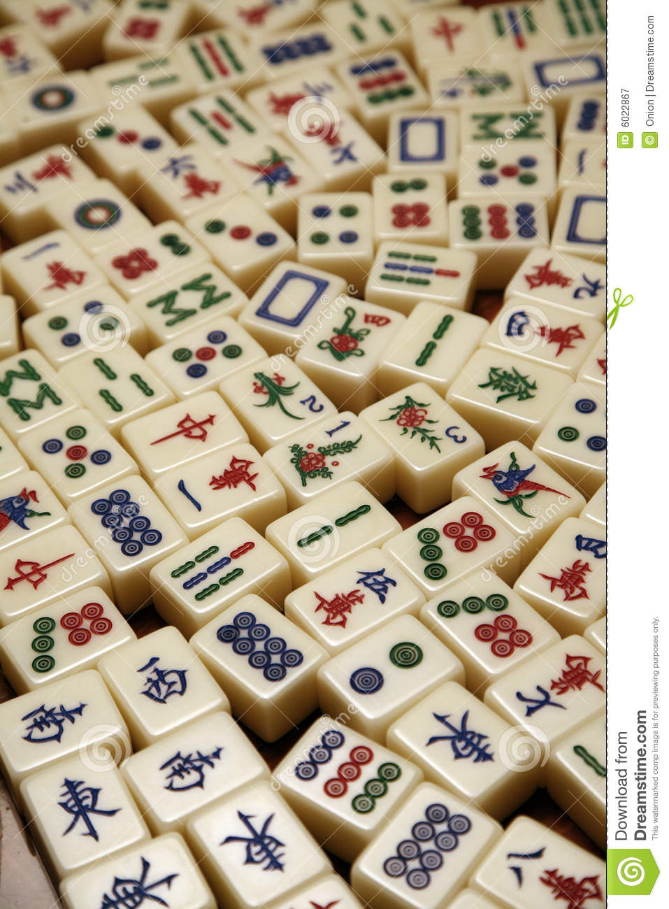 Mahjong Tiles Royalty Free Stock Photography   Image  6022867