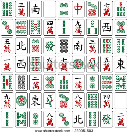 Mahjong Tiles Stock Photos Illustrations And Vector Art