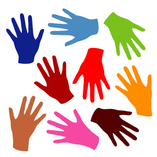 Related Hands Color Cliparts  