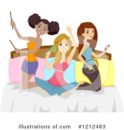 Royalty Free  Rf  Slumber Party Clipart Illustration  1212483 By Bnp