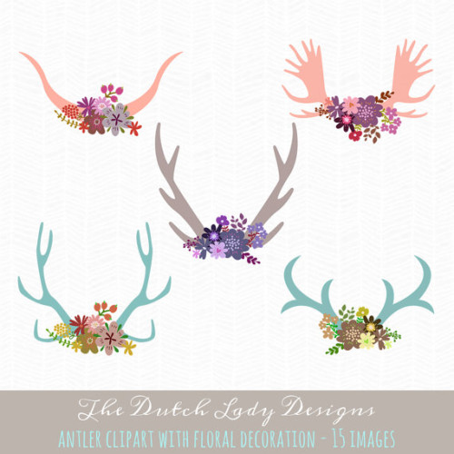 This Antler Clipart From The Dutch Lady Designs Works Beautifully When