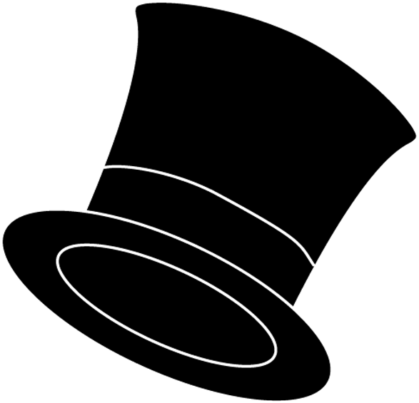 Top Hat Silhouette Clip Art
