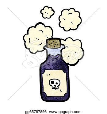 Vector   Cartoon Vial Of Poison  Stock Clipart Illustration Gg65787896