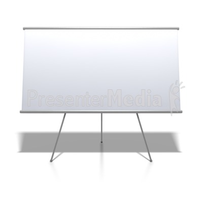 Blank Whiteboard On Stand   Education And School   Great Clipart For    