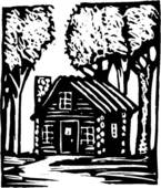 Cottage In The Woods Clipart Cabin  Art Parts Clip Artrf