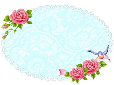 Freebie Image  Shabby Blue Rose Frame     Free Pretty Things For You