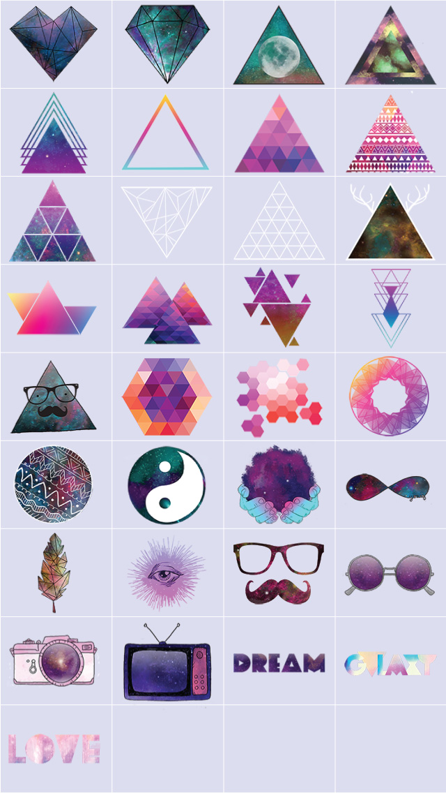 Get Hipster Galaxy Clipart In The Picsart Shop Today 