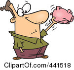 Royalty Free  Rf  Empty Piggy Bank Clipart Illustrations Vector