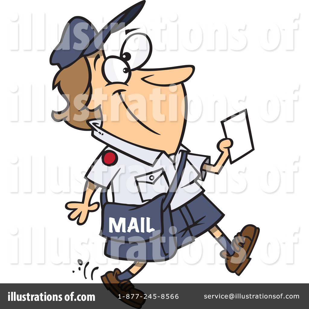 Royalty Free Rf Postal Worker Clipart Illustration By Ron Leishman