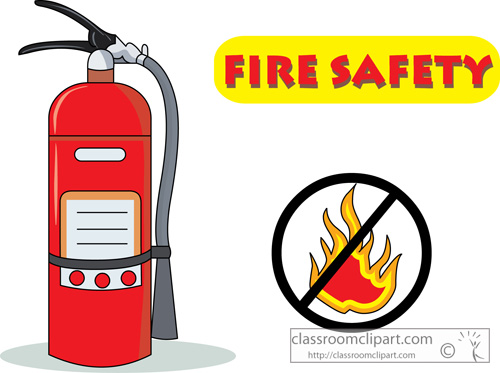 Safety   Fire Safety Extinguisher   Classroom Clipart