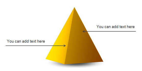 Simple 3d Pyramid In Powerpoint 2010   Powerpoint Presentation