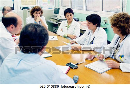 Stock Photography Of Doctors At Training Meeting In Hospital B20    