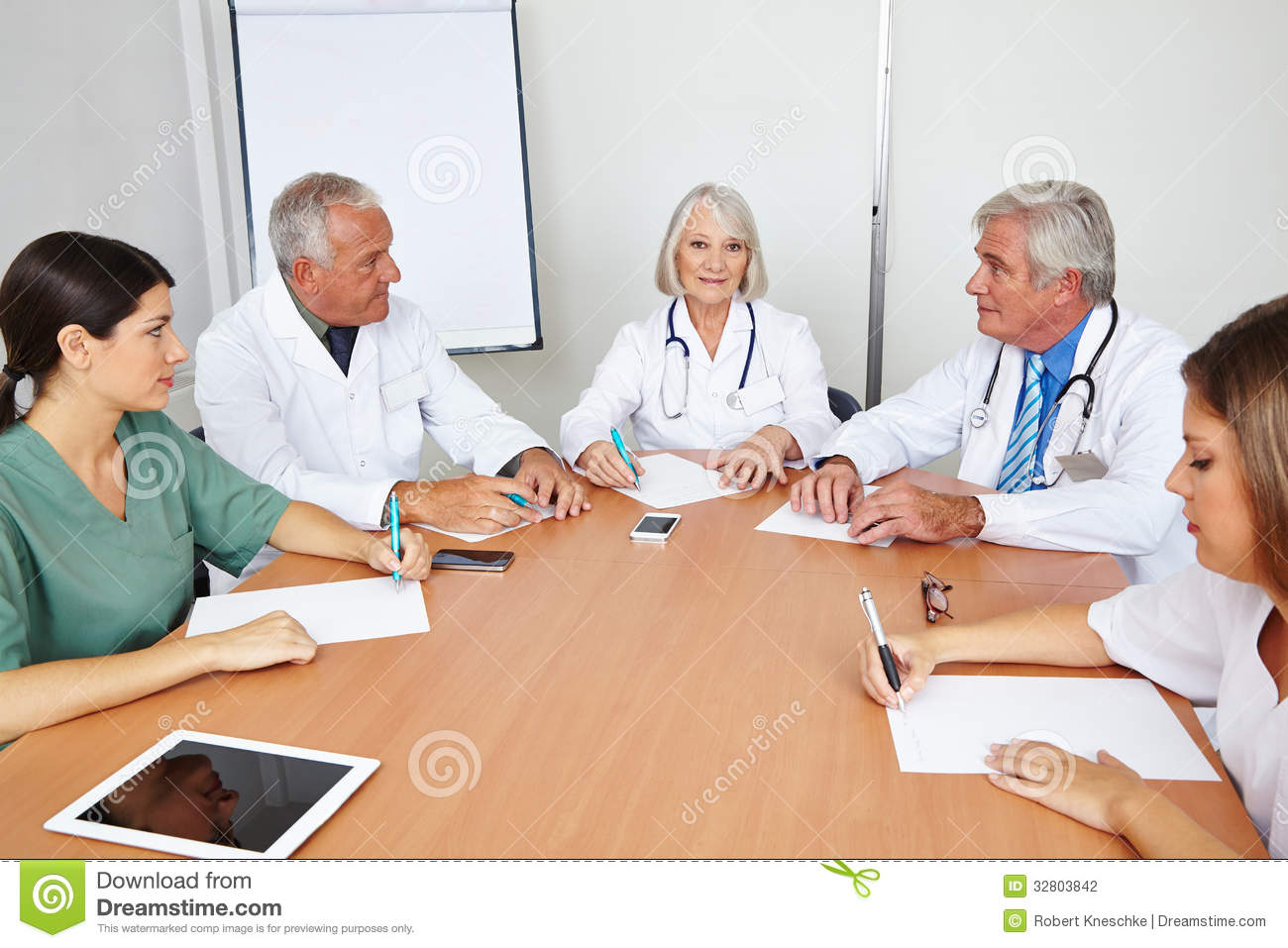 Team Meeting Of Doctors In Hospital Stock Photography   Image