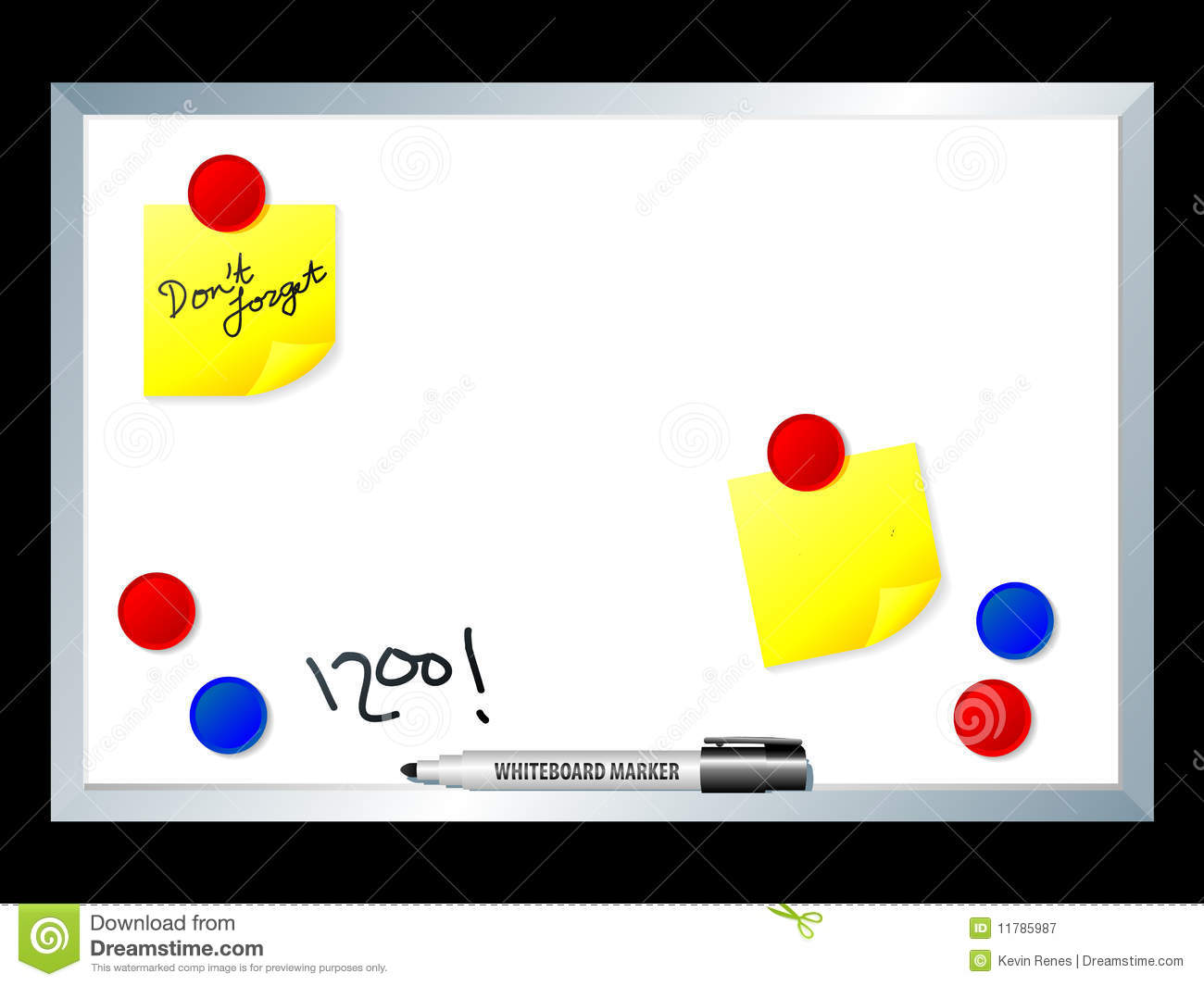 Vector Whiteboard Royalty Free Stock Photography   Image  11785987