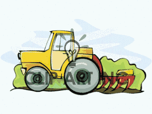 Yellow Tractor Clipart Yellow Tractor Pulling Red