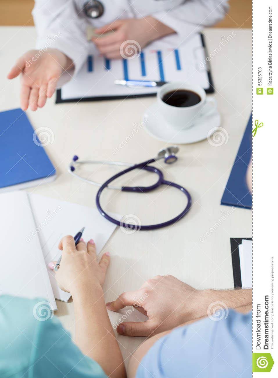 Young Doctors During Clinical Meeting In Hospital