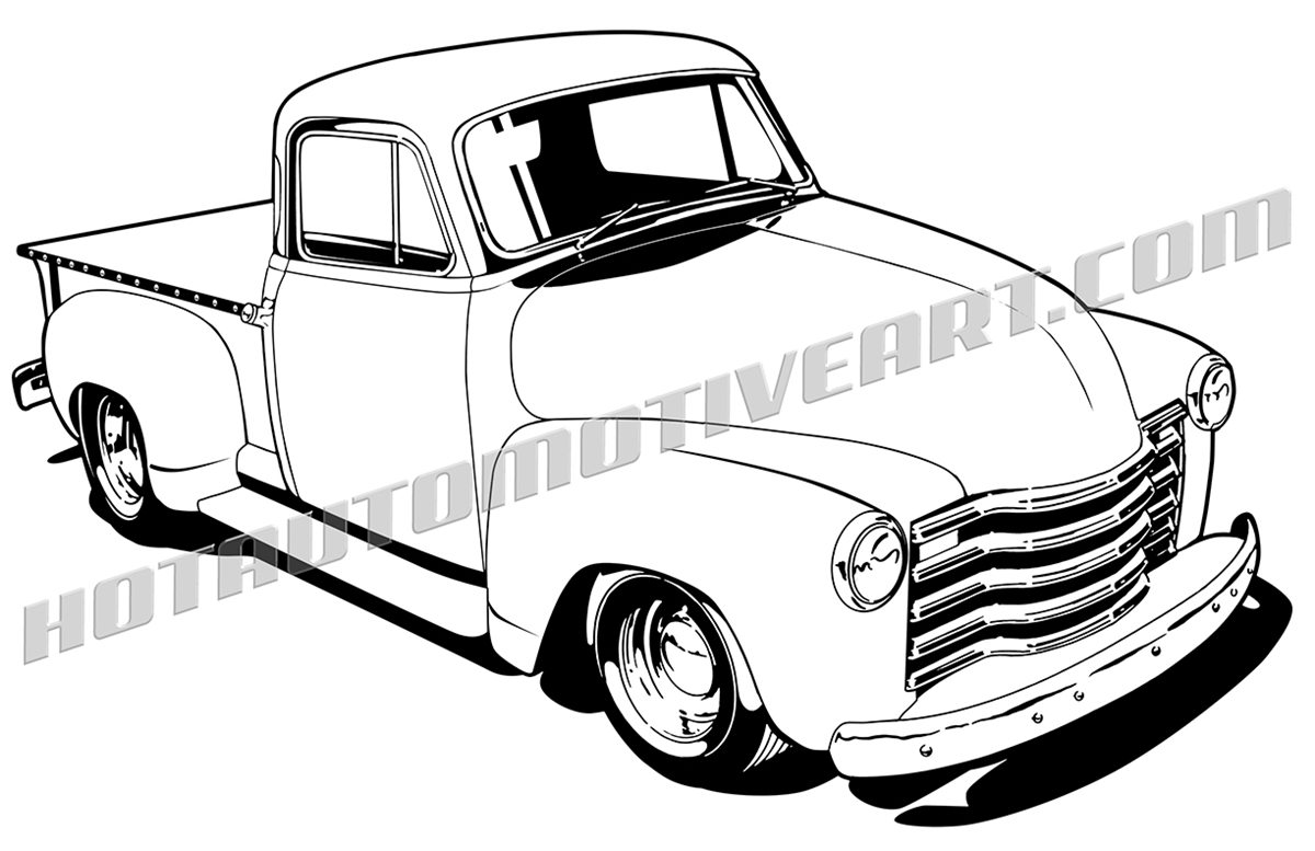 1948 Chevy Pickup Truck Clipart Buy Two Images Get One Image Free