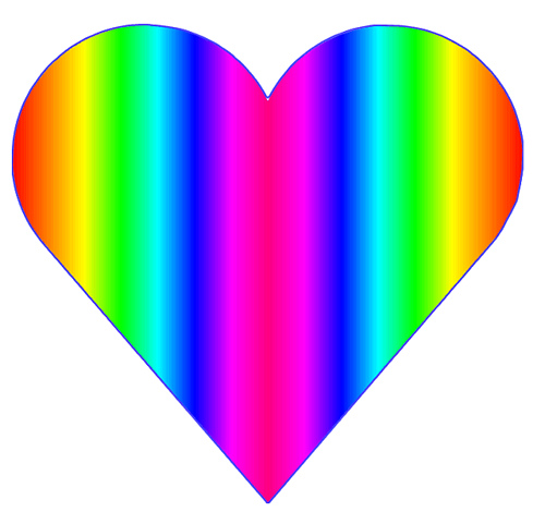 500 X 470 60 Kb Jpeg Rainbow Heart Clip Art Source Http Clipartvideo
