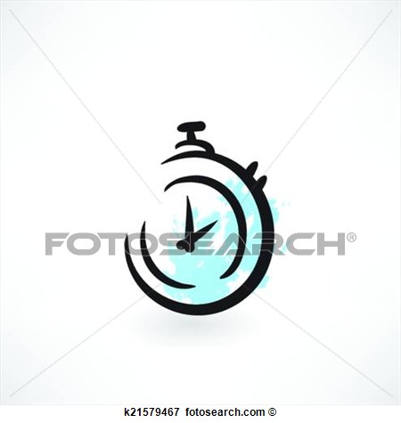 Clip Art   Stopwatch Grunge Icon  Fotosearch   Search Clipart