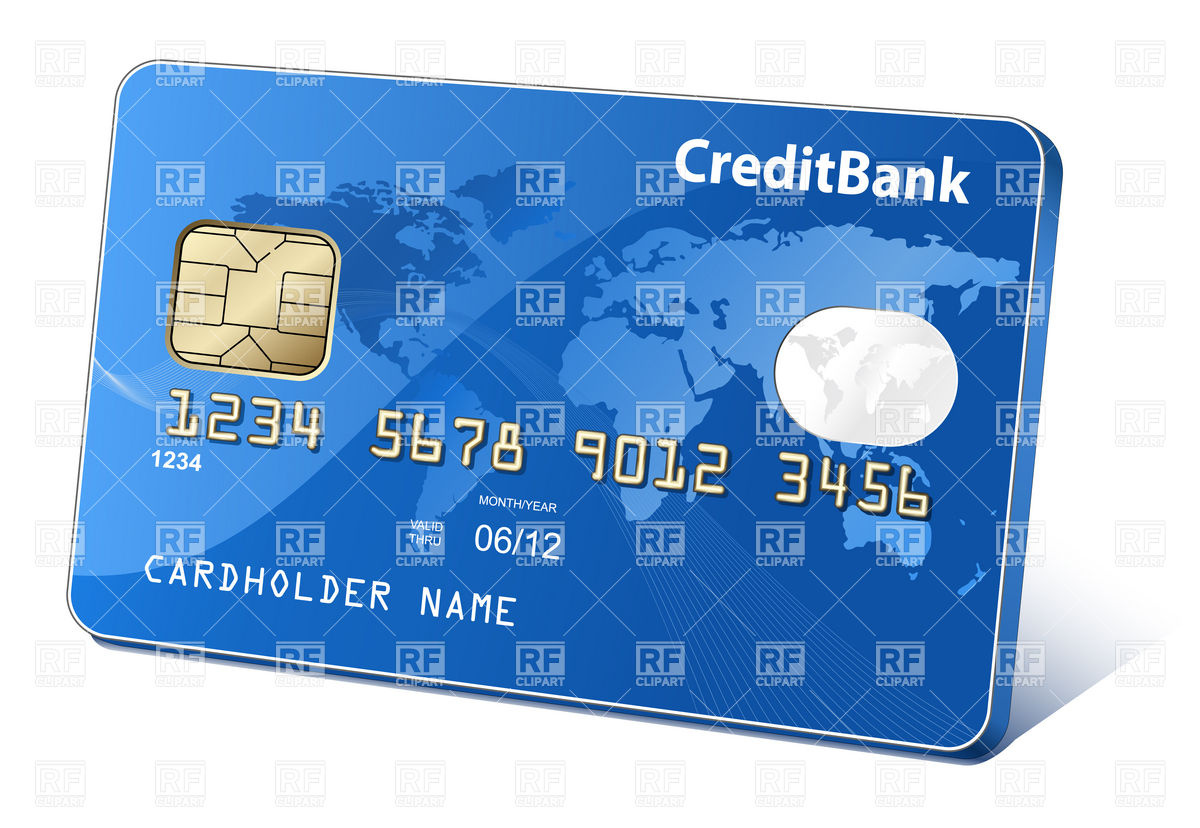 Credit Card Clipart Credit Or Debit Card With