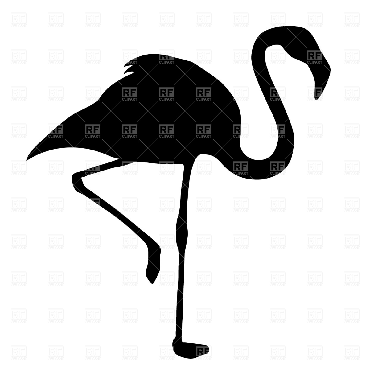 Flamingo Silhouette Download Royalty Free Vector Clipart  Eps 