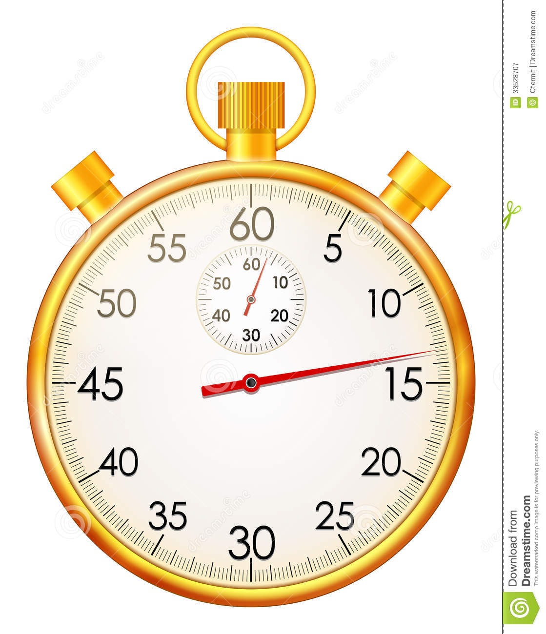Golden Stopwatch Royalty Free Stock Photography   Image  33528707