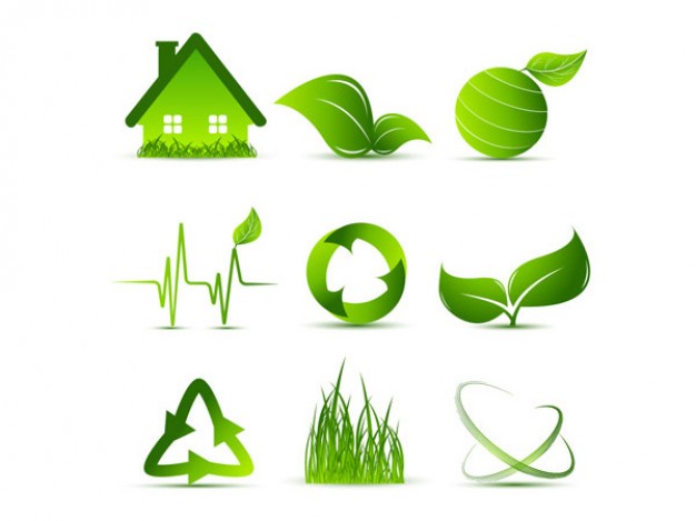 Green Icon Series Vector Material