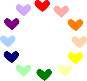 Heart Rainbow Clip Art At Clker Com   Vector Clip Art Online Royalty