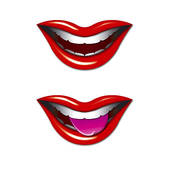 Laughing Mouth Clipart Smiling Mouths Graphic