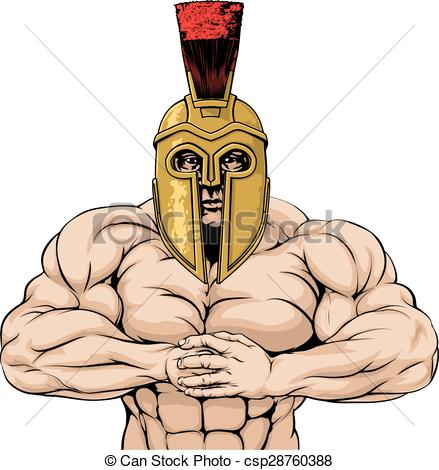     Or Roman Gladiator Mascot Character Or Sports Mascot Ready For A Fight