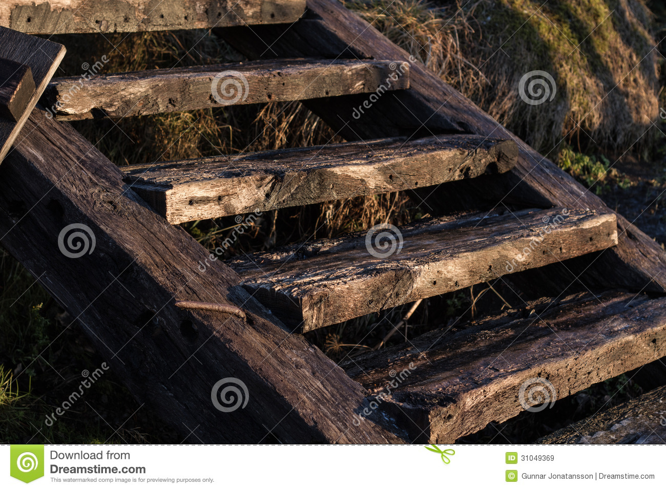 Outdoor Wooden Stairs Royalty Free Stock Images   Image  31049369