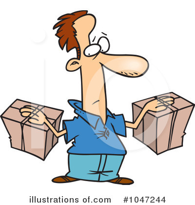 Package Clipart  1047244 By Ron Leishman   Royalty Free  Rf  Stock    