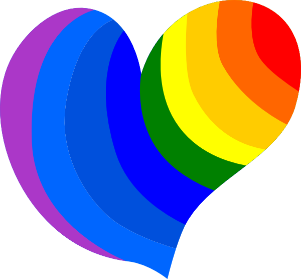 Rainbow Heart Clip Art Vector Clip Art Online Royalty Free Public    