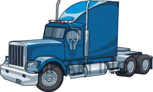 Royalty Free Blue Semi Truck Clipart Image Picture Art   172888