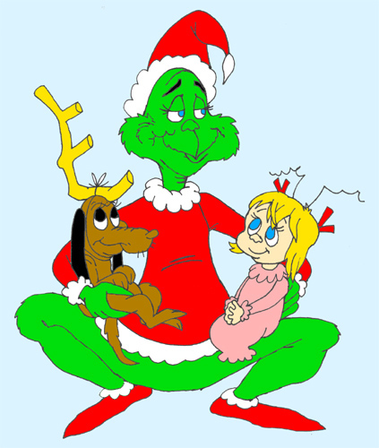 The Grinch With Cindy Lou Who And Max By Danidarko96 On Deviantart
