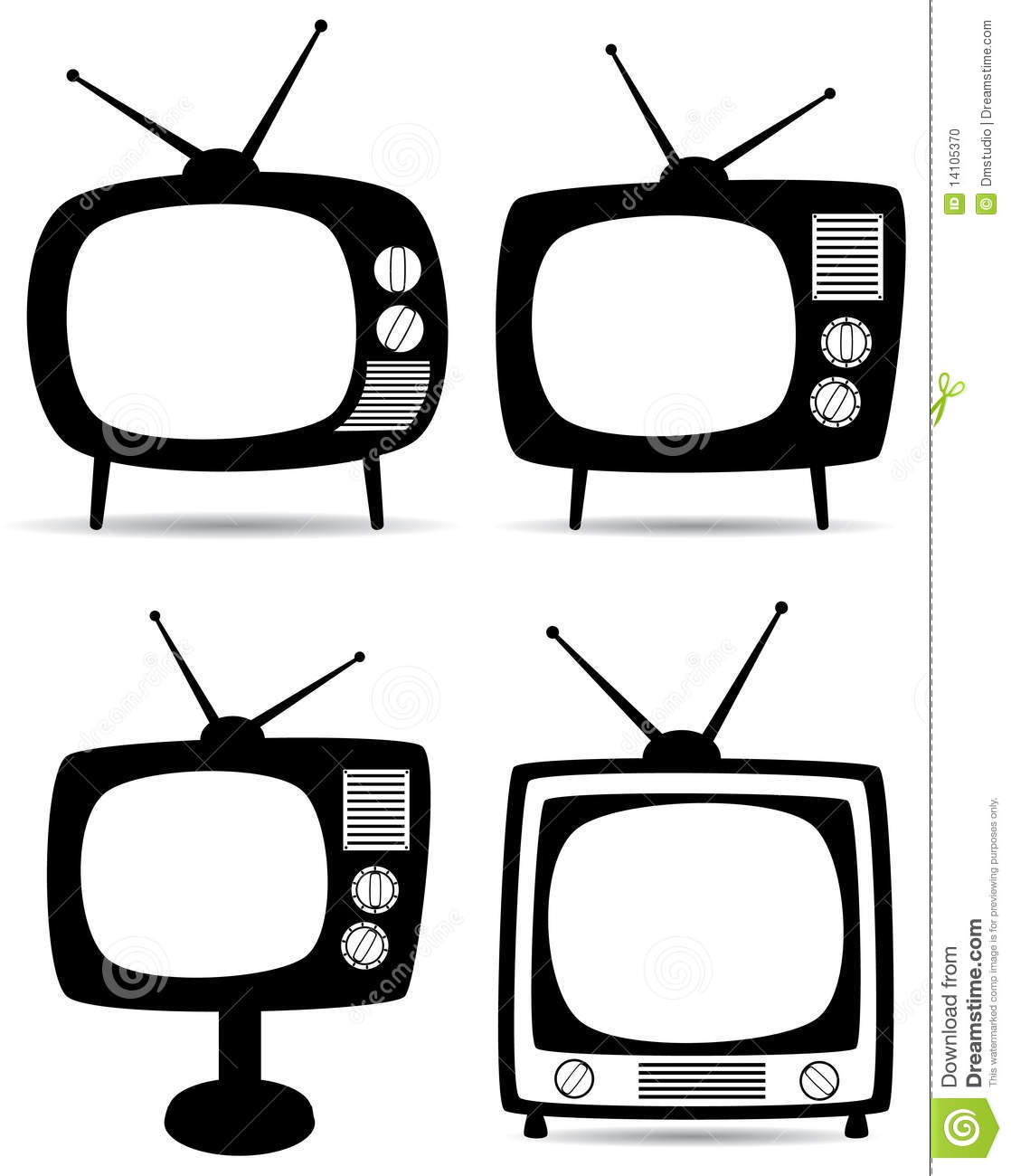 There Is 51 1950s Old Tv Free Cliparts All Used For Free