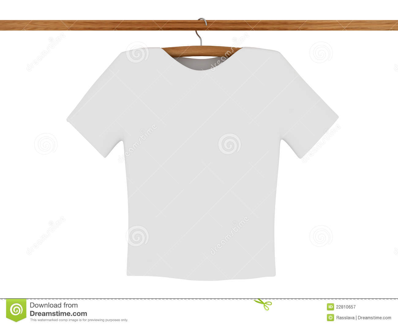 White T Shirt On Coat Hanger Royalty Free Stock Photography   Image