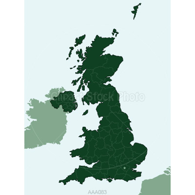 Blank United Kingdom Political Map Outline Graphic British Map Image