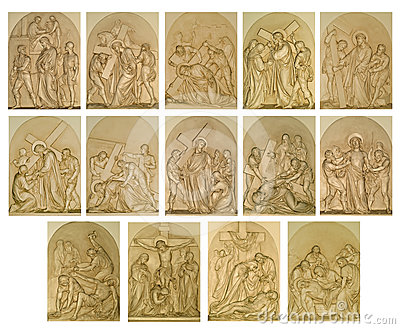     Blog Archive   Stations Of The Cross  A Cross Made From Newsprint