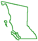 British Columbia Canada Emblems  Map
