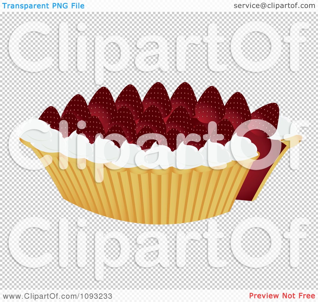 Clipart Strawberry Pie 2   Royalty Free Vector Illustration By