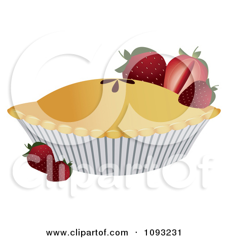 Clipart Strawberry Pie 3   Royalty Free Vector Illustration By
