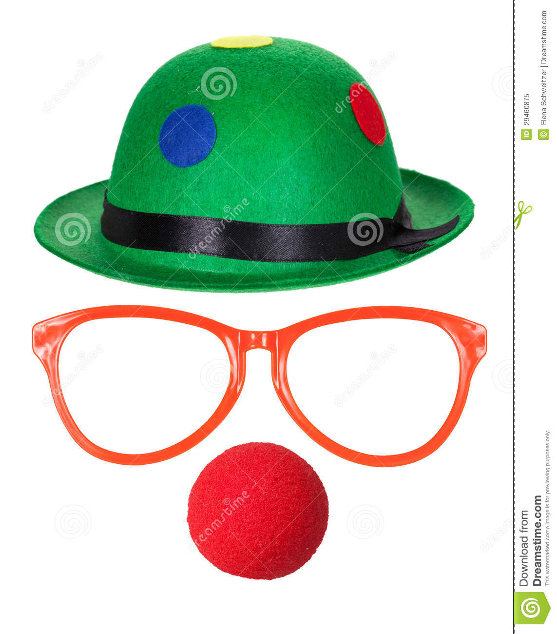Clown Hat Clipart Clown Hat With Glasses And Red