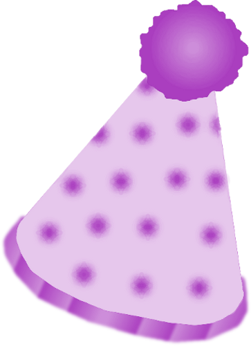 Clown Hat Purple By Clipartcotttage