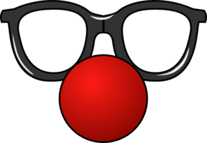 Clown Nose With Glasses Clip Art
