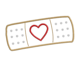 Doc Mcstuffins Heart Band Aid Clip Art Bandaid Heart Applique