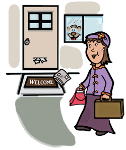 Full Version Of Arriving Home Clipart